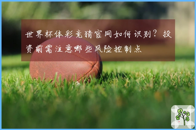 世界杯体彩竞猜官网如何识别？投资前需注意哪些风险控制点